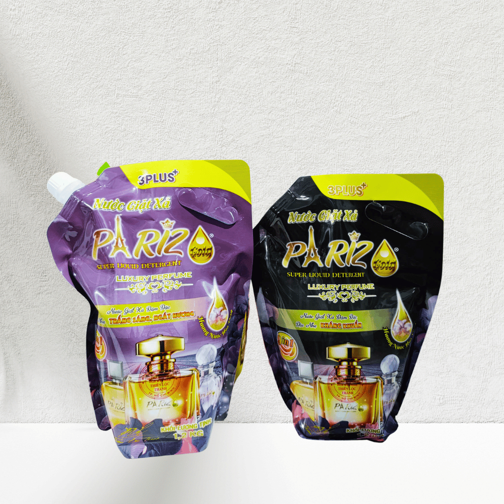 (Combo 5 túi) Nước giặt đậm đặc Pariz hương nước hoa ngát hương 1.2kg Mềm Mịn vải Lưu Hương Lâu