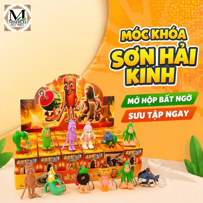 Mishilei hộp mù mô hình mini đồ chơi sưu tầm blind box quà tặng cho bé chất liệu nhựa set 12 24