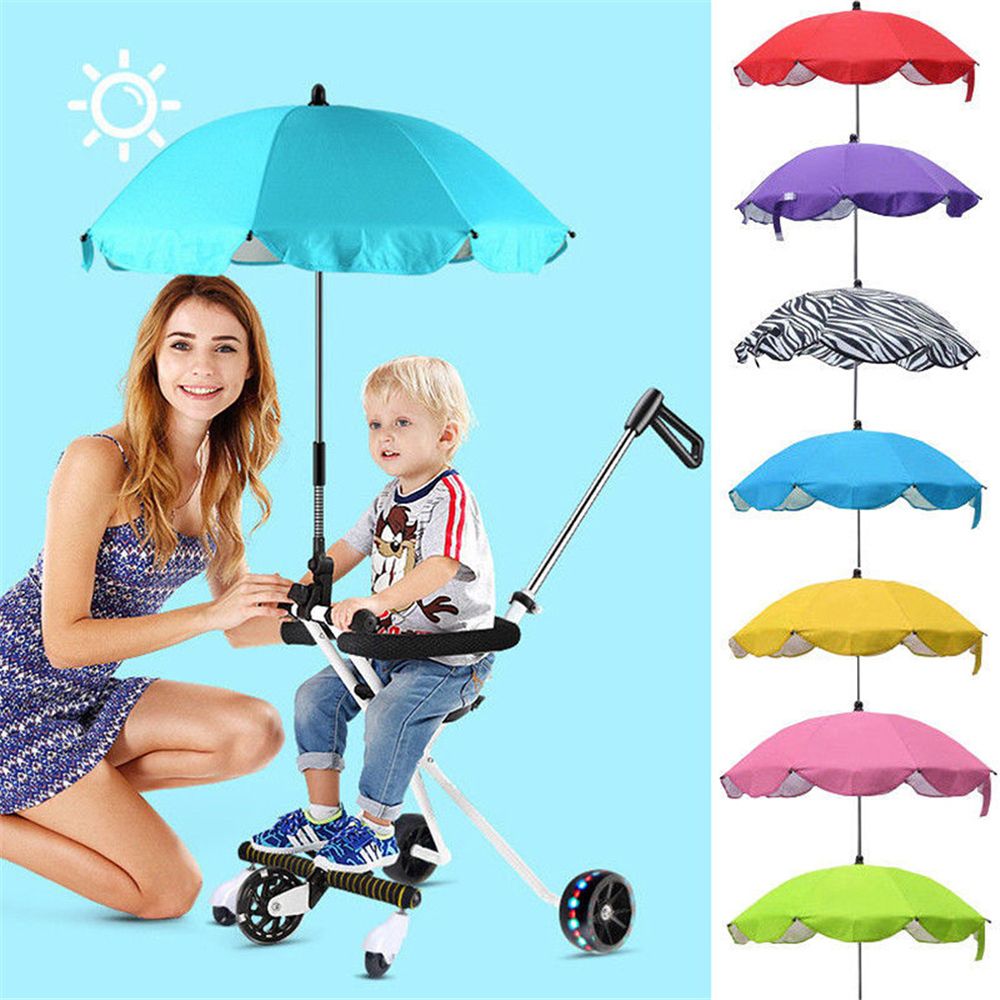 Adminnistrate trigon74on9 đẹp mặt trời mưa phổ Kid parasol Buggy bé Ô Che Nắng pushchair tán bảo vệ bóng râm tán bao gồm
