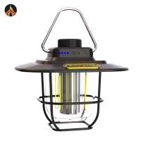 LED Camping Lantern Vintage Portable Hanging Tent Light Stepless Dimming Waterproof IPX4 Rechargeable for Outdoors for Hiking Camp for Home[Jocestyle Store]