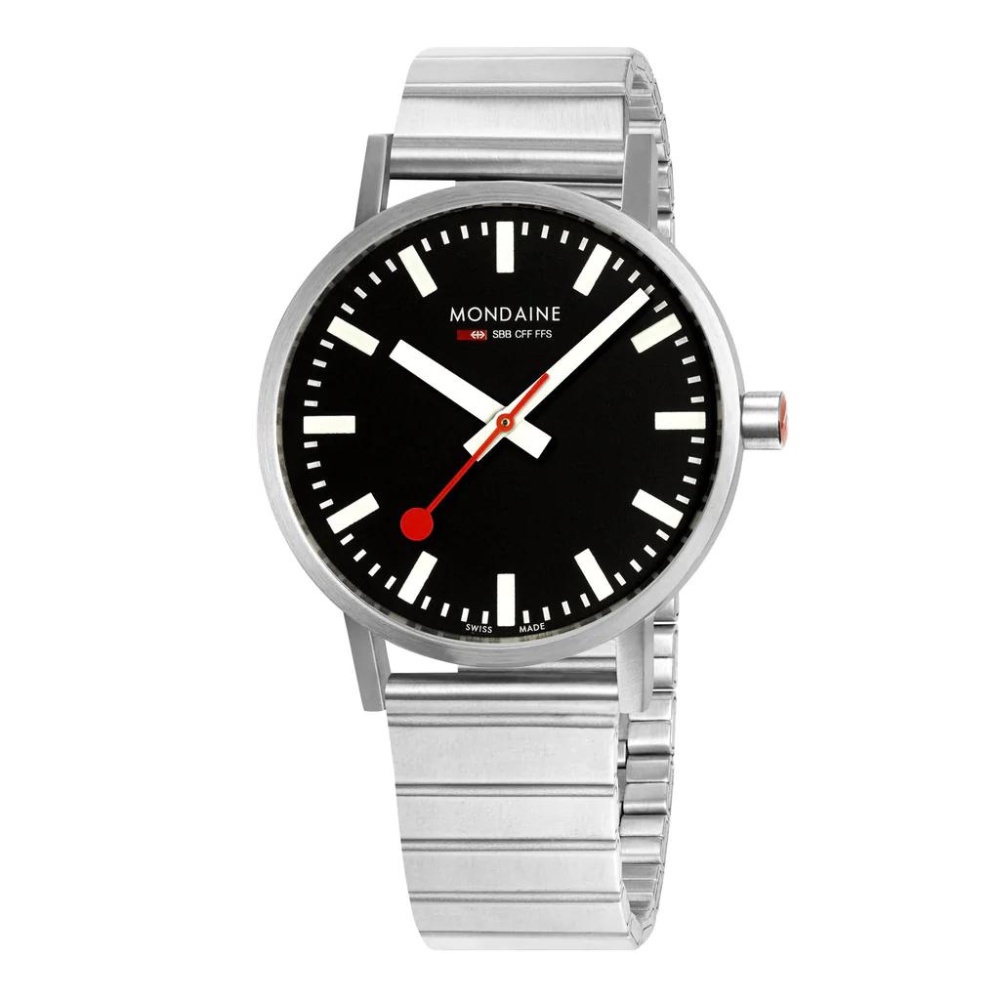 นาฬิกาข้อมือ Mondaine (สินค้าของแท้ มั่นใจช้อปได้) Classic 40mm Stainless Steel สีเงิน A660.30360.16Sbw ราคา 10,800 บาท*ส่งฟรี