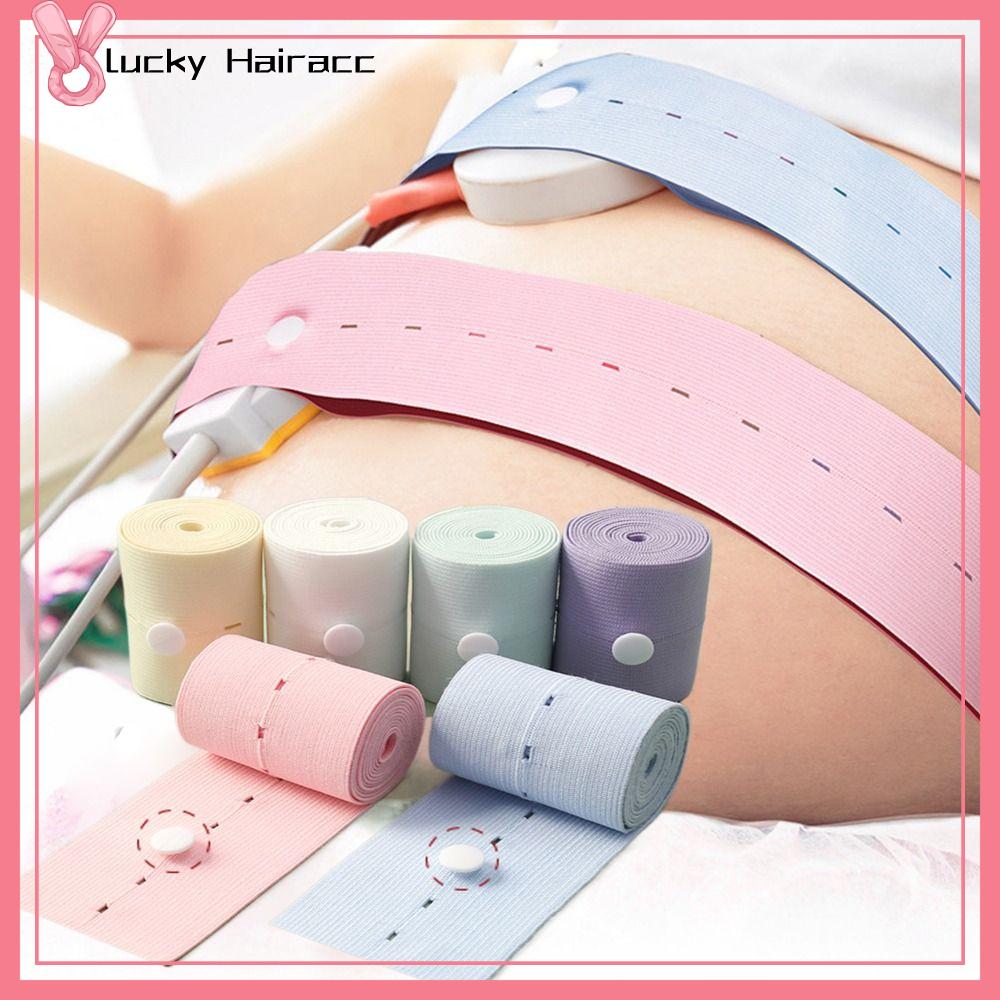 LUCKY HAIRACC Bệnh viện Đàn hồi Máy đo nhịp tim Băng không gây kích ứng Băng quấn thai nhi Dây đeo ngực Đai theo dõi tim thai nhi