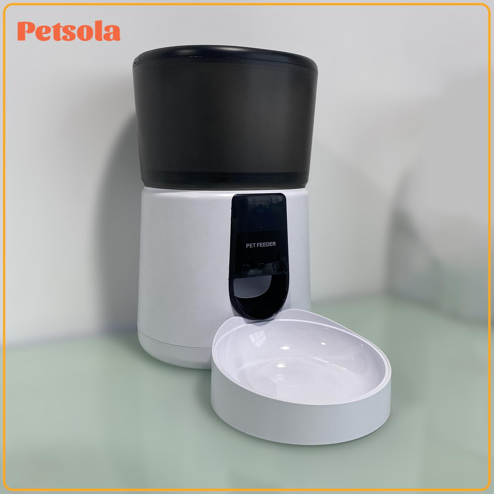 Automatic Dog Feeder 3.5 L Timed Pet Feeder Detachable for Easy Cleaning with Camera Thickened Sealing Cover Auto Pets Feeder ราคา 3,260 บาท*ส่งฟรี