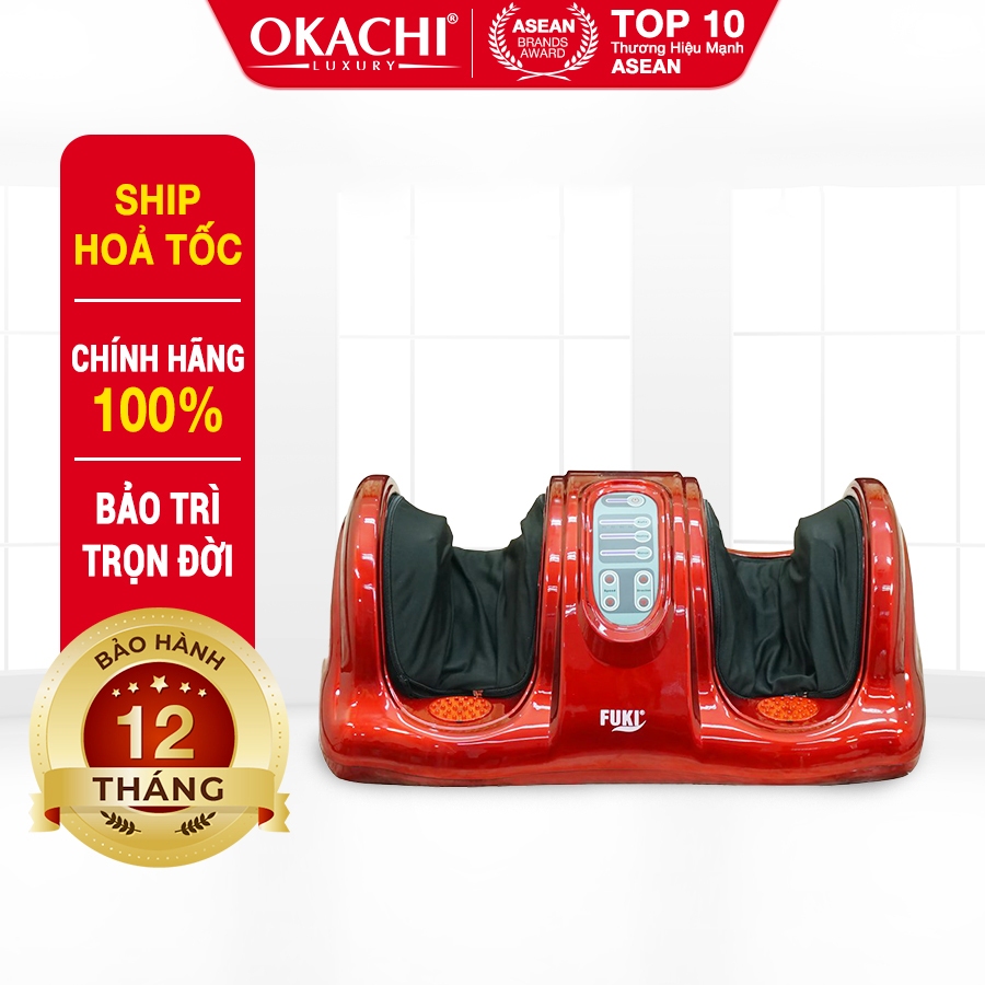 Máy Massage Chân Hồng Ngoại Fuki Nhật Bản FK- 6811 Con Lăn Massage Lòng Bàn Chân Kết Hợp Túi Khí, Nhiệt Hồng Ngoại