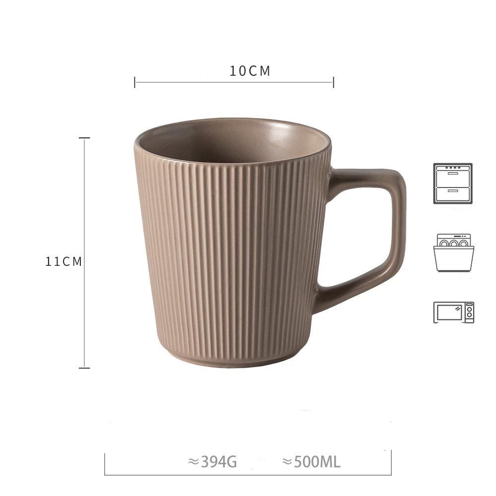 Cốc  uống nước chất liệu gốm sứ cao cấp phong cách vitage - 3