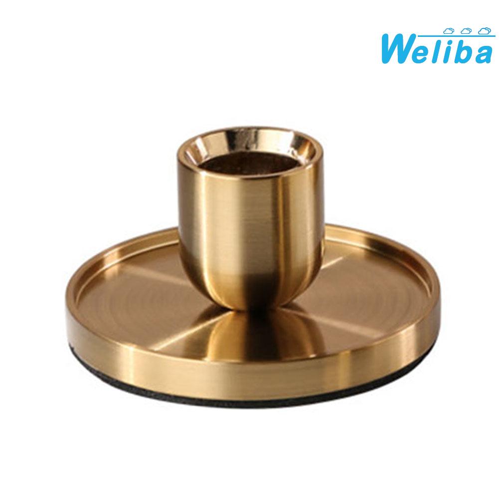 【Weliba】 Stylish Gold Candlestick Holder Aluminum Alloy Decorative Table Accent [New Home Products Hot Sale] ราคา 197 บาท*ส่งฟรี