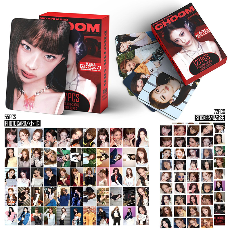 127pcs/box BABYMONSTER Photocard CHOOM Album LOMO Card Sticker KPOP AHYEON ASA RUKA RORA PHARITA CHIQUITA Collection Card
