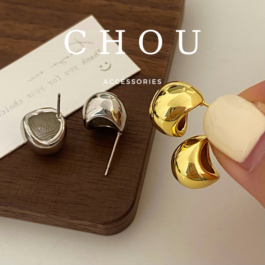 Bông Tai, Khuyên Tai Hình Tròn Bóng | CHOU ACCESSORIES |