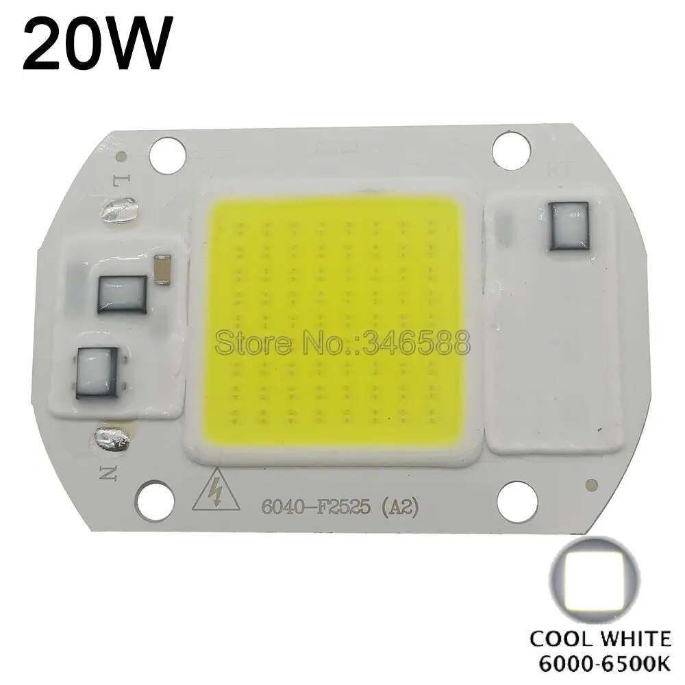 20W 30W 50W LED COB Chip đèn AC 110V 220V tự làm thông minh IC công suất cao LED ma trận Spotlight Trắng lạnh màu trắng ấm quang phổ đầy đủ