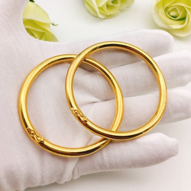 Lắc Tay Vàng Nữ Xi Kim Mạ 18 Cao Cấp L127 Namoo jewelry(1 chiếc)