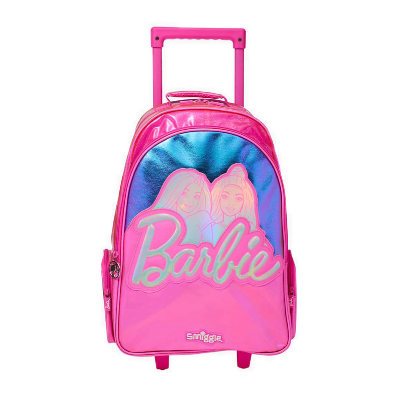 Smiggle Barbie Light Up Trolley Backpack Pink - IGL448485PNK