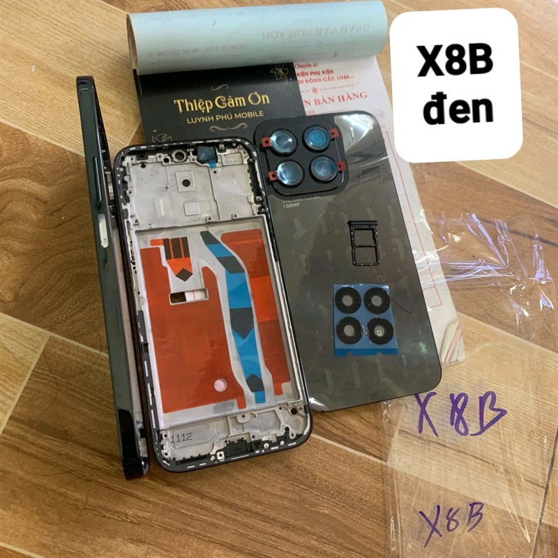 Vỏ honor X8B có khay sim kính camera