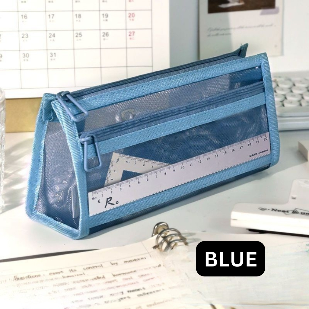 ZEROBAG (KP021) Tempat Pensil Jaring Import Multifungsi / Kotak Pensil Mesh