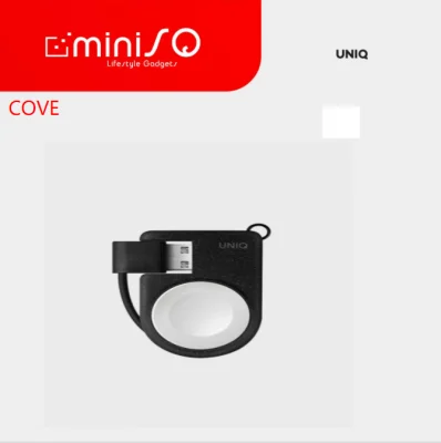 UNIQ COVE PORTABLE MAGNETIC CHARGER FOR APPLE WATCH WITH BUILT-IN USB-A CABLE
