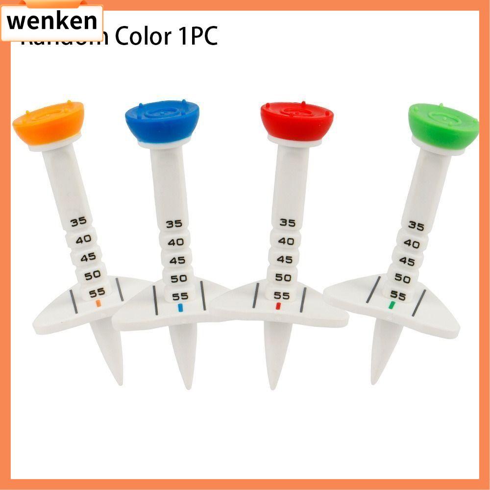 WENKEN 1 Pc Bền Áo thun golf Nhựa Chiều cao có thể điều chỉnh Giá đỡ bóng golf giảm áp Hướng ngắm có thể điều chỉnh Tee Golf có cân Ngoài trời