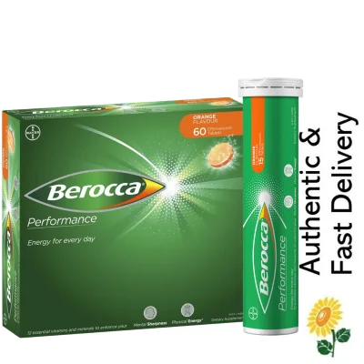 [SG] 45/60s Berocca Energy Vitamins Effervescent Tablets, Orange [Australia Pack Vitamin B and C and Minerals]