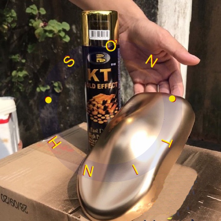 Sơn xịt Bosny giả vàng nhũ đồng vàng ánh đỏ COPPER Gold - 181