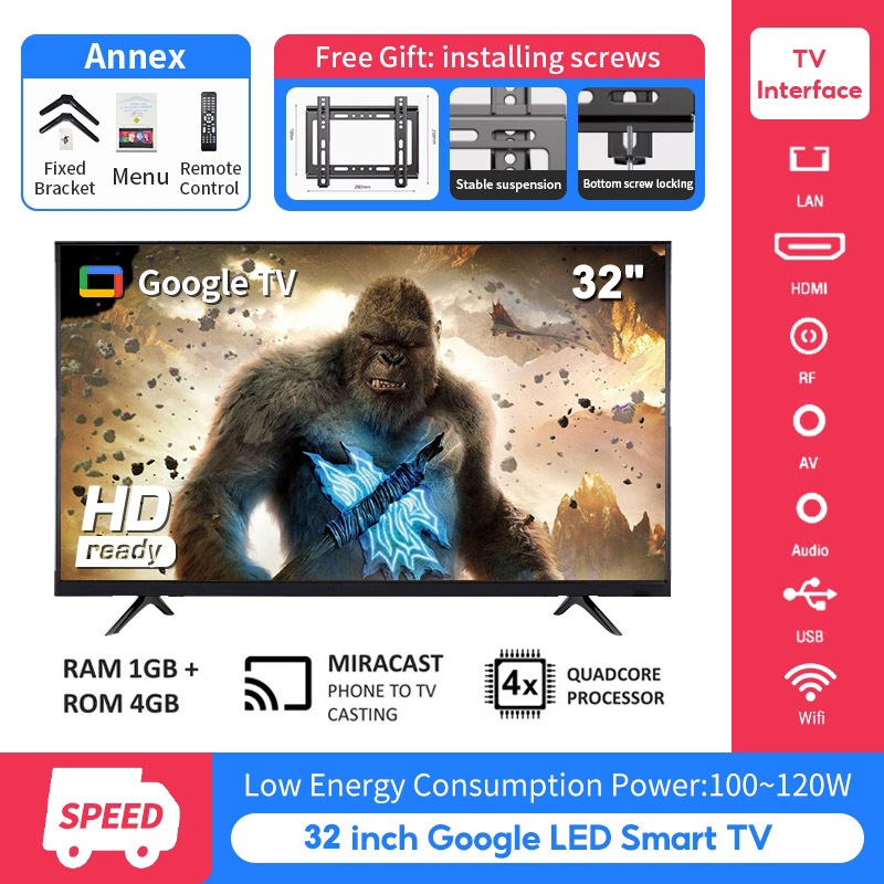 EXPOSE 32" 4K Smart TV with Android 12 and HDMI