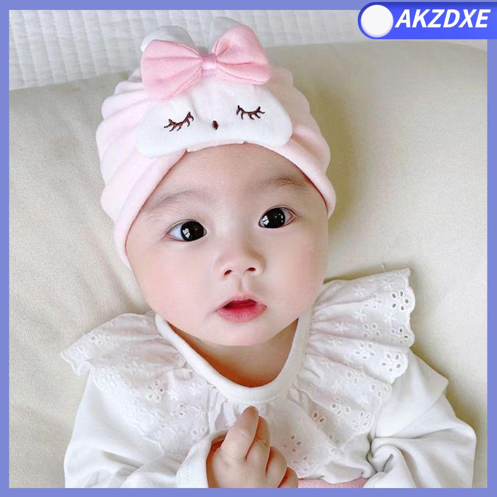 AKZDXE Bảo vệ tai Mũ ấm cho bé Mùa xuân mùa thu Làm dày Mũ nút thắt Ấn Độ cho bé Thời trang Chống lạnh Mũ len Dành cho bé 0-12 tháng tuổi