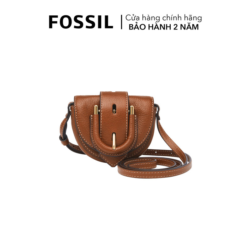Túi đeo chéo nữ da thật fossil harwell zb1849200 - màu nâu