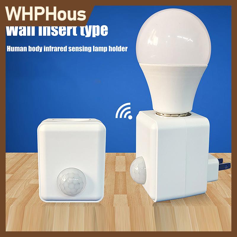 Whphous Ac110-240V Led Bulb Head Adapter Infrared Sensor Screw Port for E27 Smart Wall-Mounted Lamp ราคา 75 บาท*ส่งฟรี