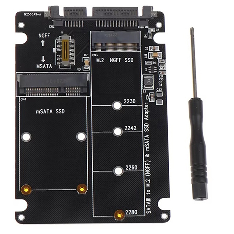 NGFF to SATA 3 External HDD Enclosure MSATA SSD Adapter M.2 SATA Protocol Adapter Board - Jenama Viudecce Harga 19 Ringgit*Penghantaran Percuma