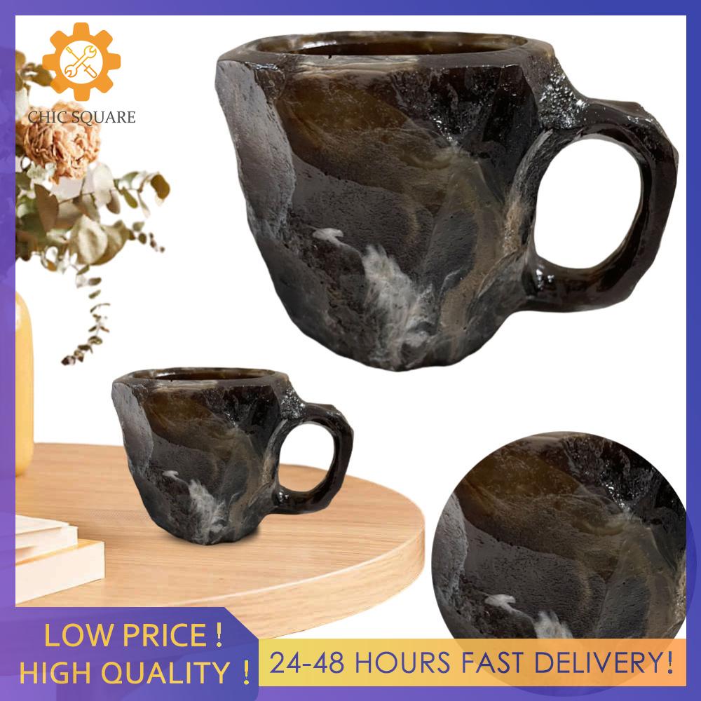 【New Arrival】 Imitation Mineral Crystal Coffee Mugs Colorful Fake Crystal Mug Multi-use Water Cup with Handle for Milk Coffee Tea - 6