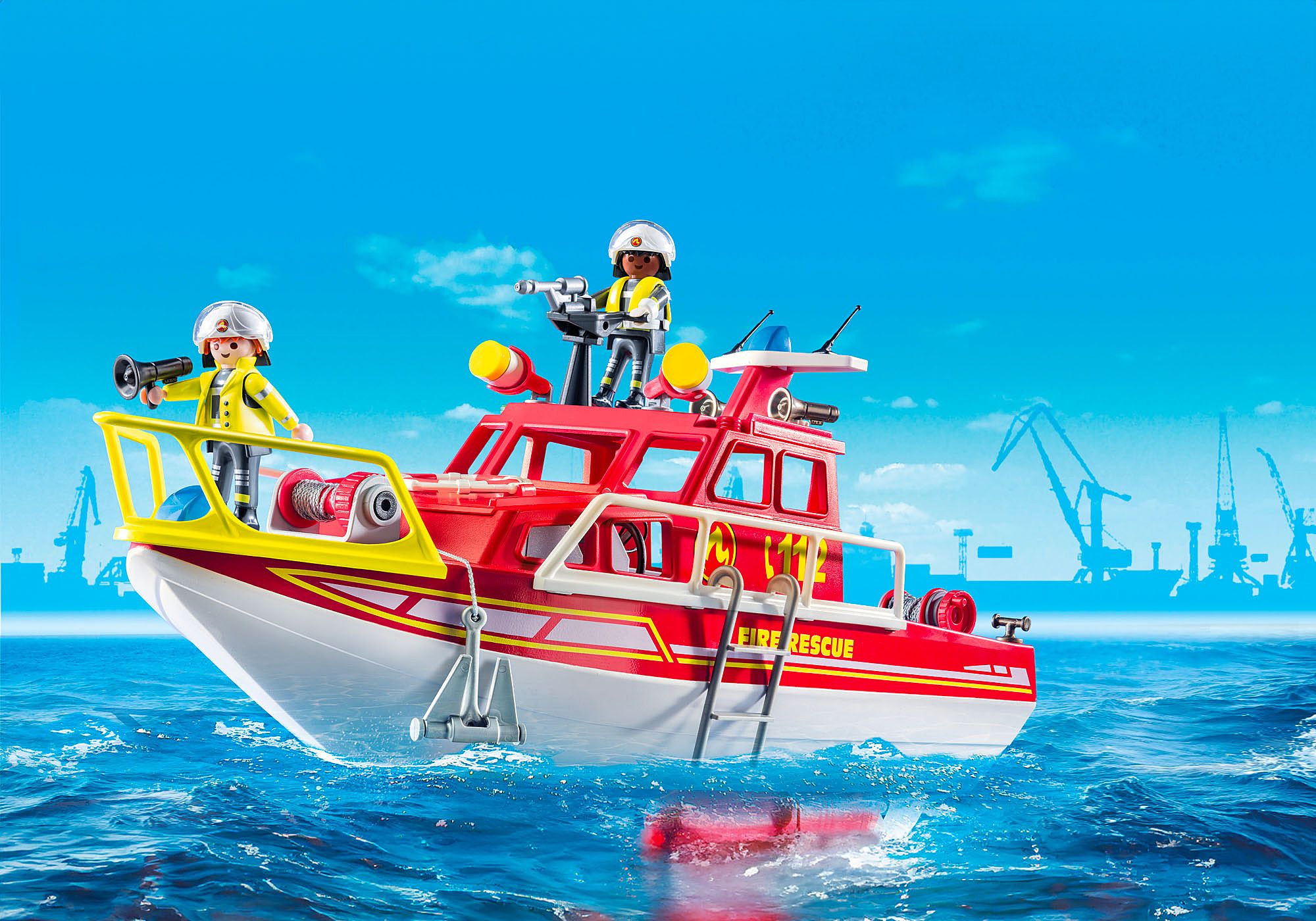 Playmobil 71598 50th Years Fire Rescue Boat 50 ปี เรือกู้ภัยดับเพลิง ราคา 2,500 บาท*ส่งฟรี