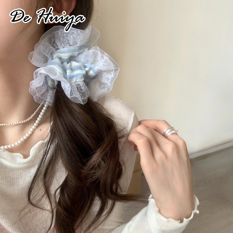 DEHUIYA เกาหลี Super cretan Ren Blue Little Bright hair Wire เด็กผู้หญิงแฟชั่นเครื่องประดับผม ราคา 12 บาท*ส่งฟรี