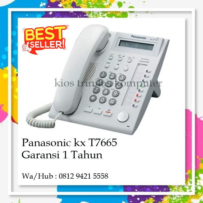 TELEPON PANASONIC KX-T7665 GARANSI 1 TAHUN Harga 1,134,000 rupiah*Gratis Ongkir