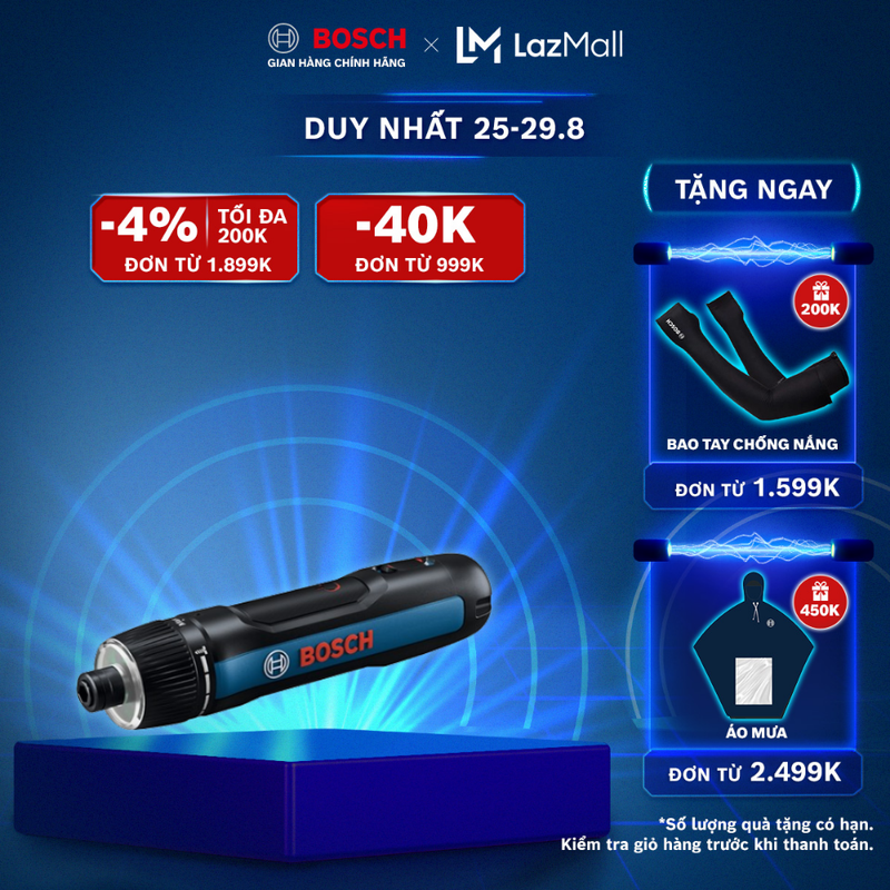 Máy vặn vít pin Bosch Go 3