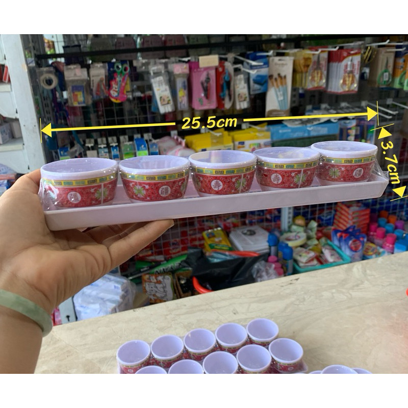 Bộ Chung Cúng Nước Nhựa Cứng  Bộ Chung Cúng Meca FATACO