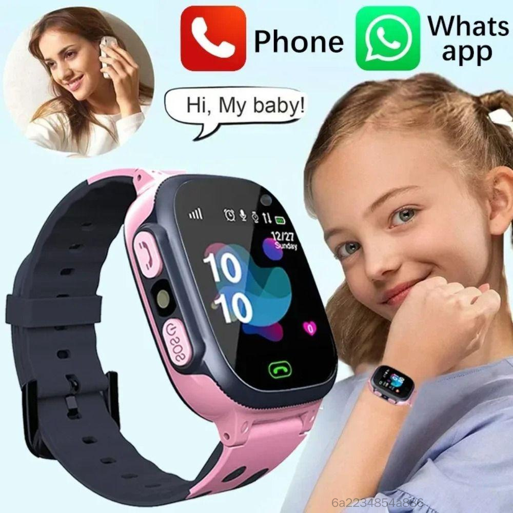 Kids Smart Watch - ซิมการ์ด GPS Tracker กันน้ำ SOS โทรปลอดภัยสำหรับเด็ก ราคา 395 บาท*ส่งฟรี