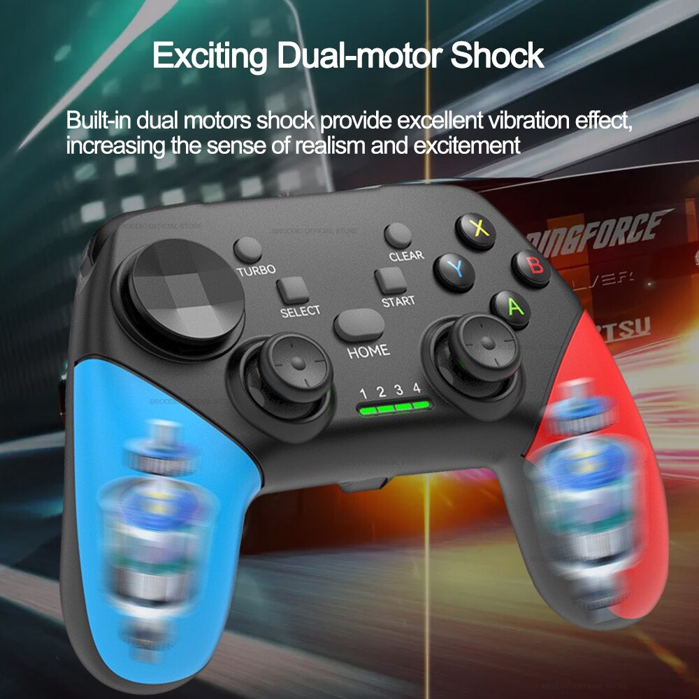 2.4g wireless gamepad compatible for nintendo switch pc ps3 ps4 controller for ios android tv box cellphone usb joystick