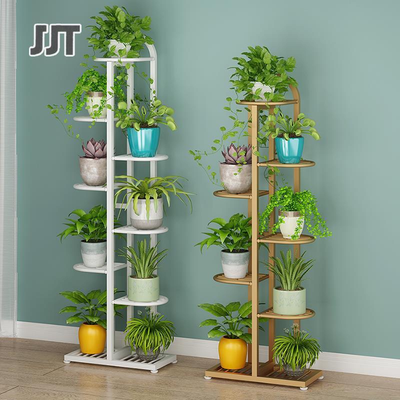 JJT [Miễn Phí Vận Chuyển]Hoa sắt trang trí đứng nhiều lớp, phòng khách trong nhà, giá để hoa pothos, ban công, cây nhện mọng nước, Kệ chậu hoa sàn