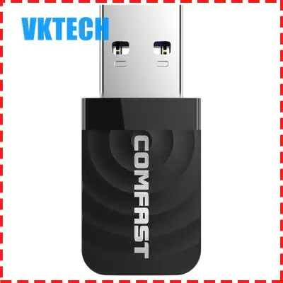 [Vktech] CF-812AC Mini USB 3.0 Wireless Network Card 1300Mbps Ethernet WiFi Dongle Adapter Receiver 802.11 b/g/n 5.8/2.4GHz Dual Band