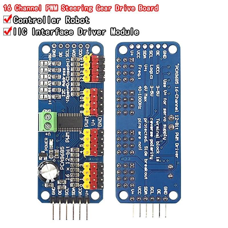 16-Channel 12-bit PWM Servo Driver - I2C interface - PCA9685 for Arduino Raspberry Pi DIY Giá 73,529 Đồng*Miễn phí vận chuyển