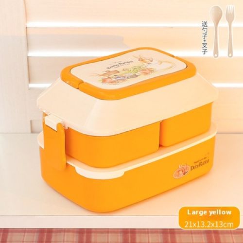 Hộp cơm trưa hộp bento trái cây hộp dã ngoại cầm tay và làm nóng bằng lò vi sóng