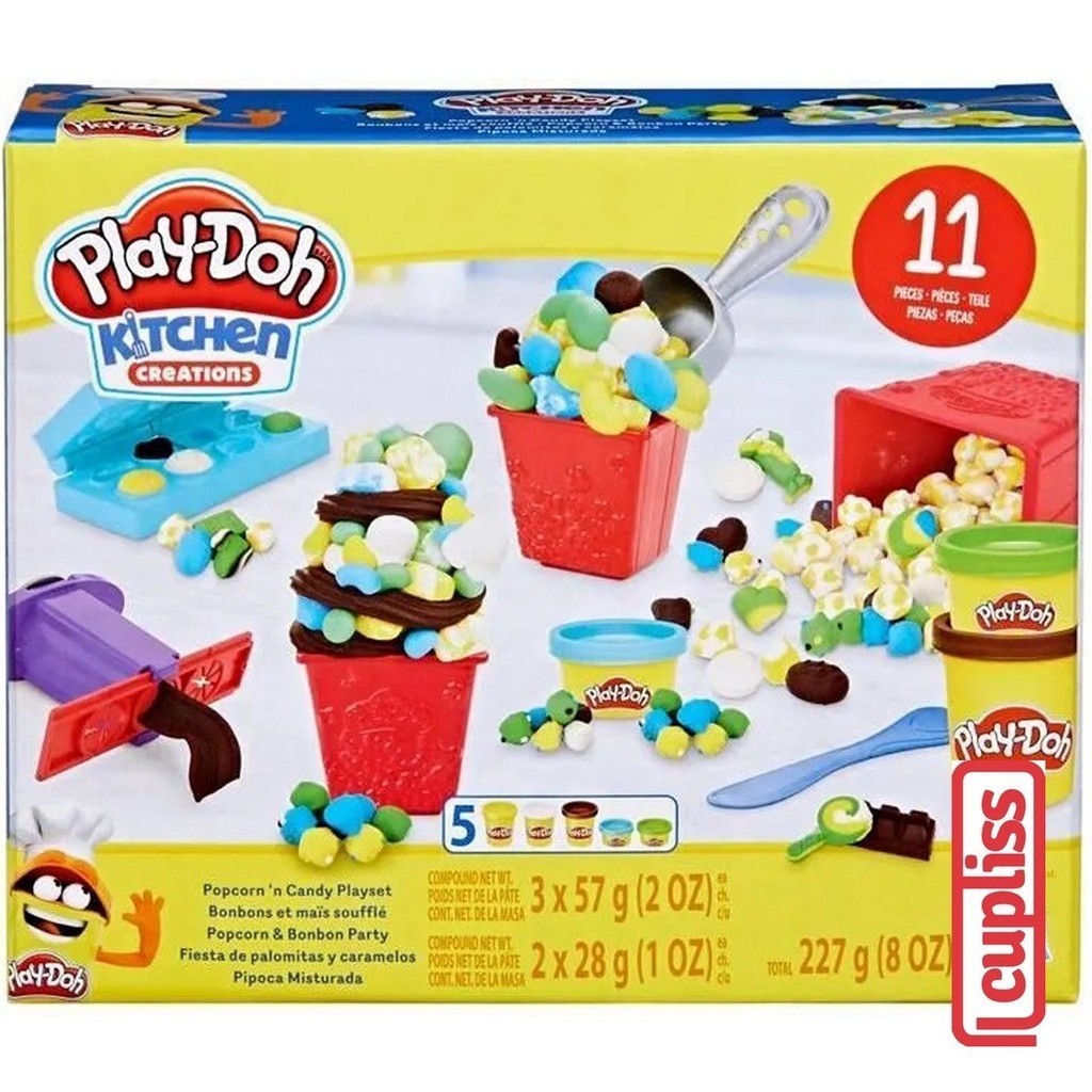 Play Doh Kitchen Popcorn n Candy Playset F7397 Hasbro Playdoh