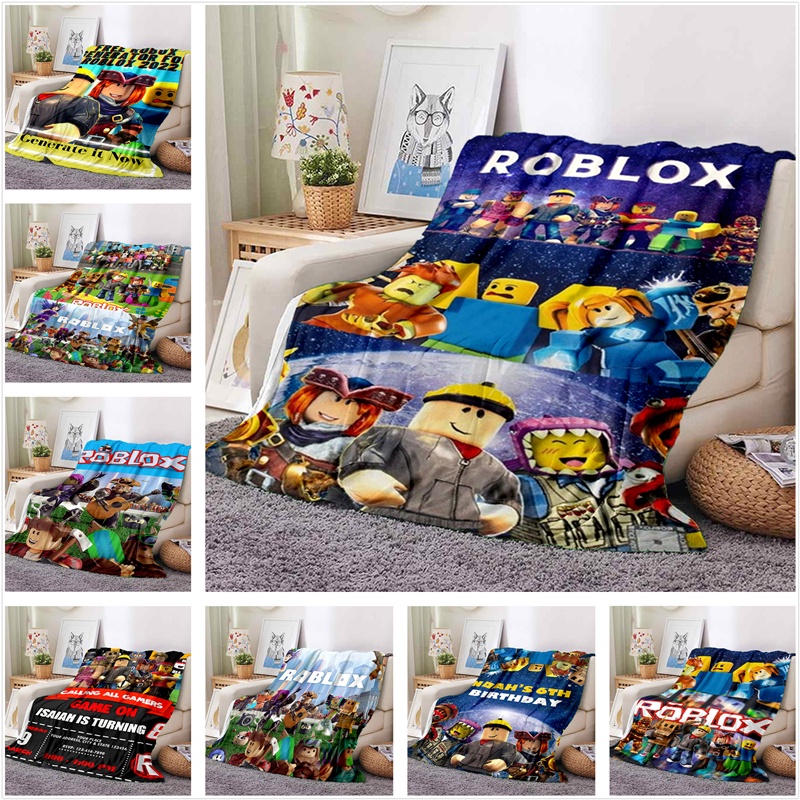 3D New ROBLOX Soft and Comfortable Nap Blanket Flannel Printed