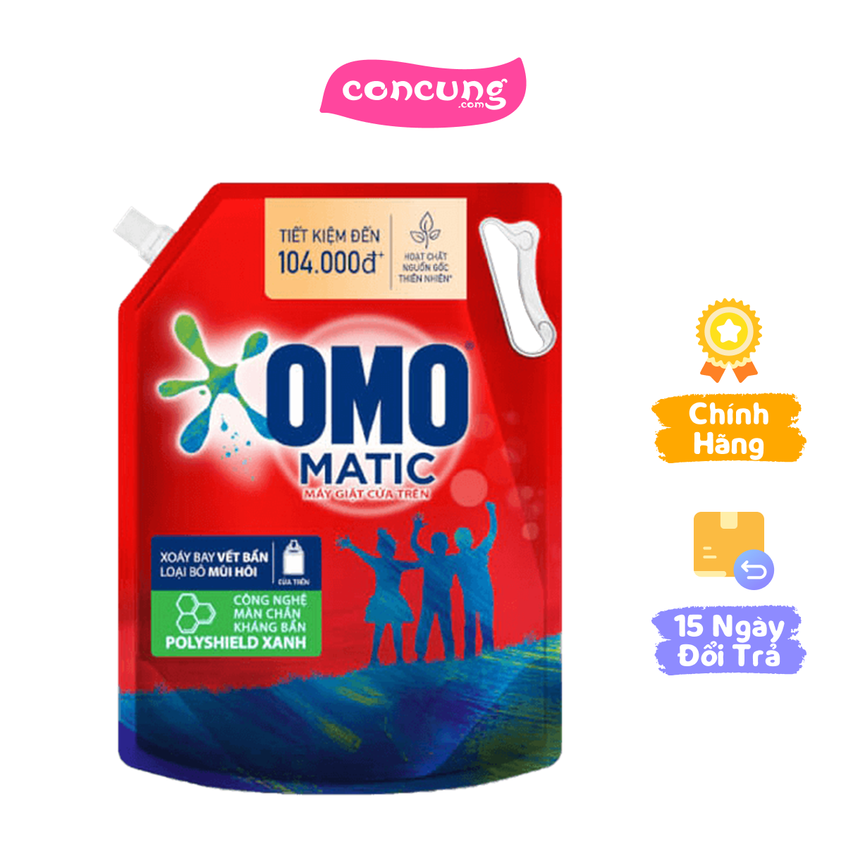 Nước Giặt OMO Matic Cửa trên túi 4kg