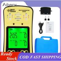 Aibecy SMART SENSOR AS8900 4 in 1 Combustible Gas Detector Analyzer Handheld Multi-Gas Monitor Gas Detector O₂ CO H₂S Analyzer Explosion-Proof