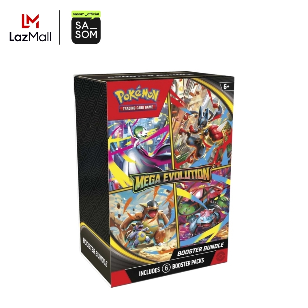 Pokemon Card Game Mega Evolution Booster Bundle (EN) ของแท้ ตรวจสอบโดย SASOM ราคา 3,950 บาท*ส่งฟรี