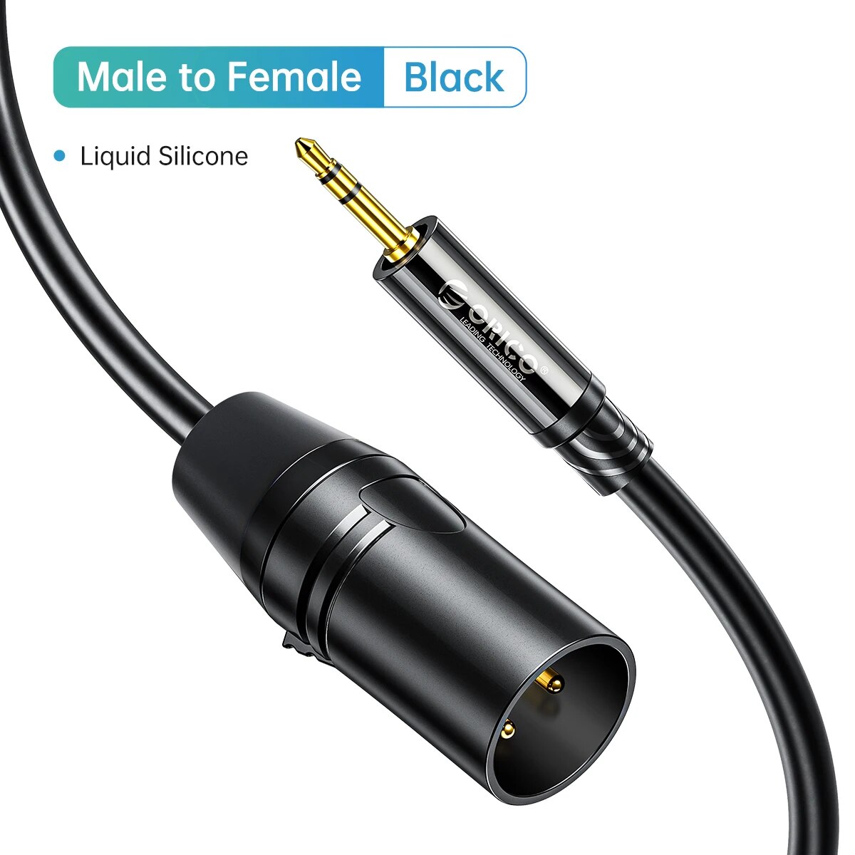 ORICO 3.5mm để Cáp XLR Cáp âm thanh Micro Hifi giắc mini dây AUX Stereo cho máy quay phim DSLR máy ả