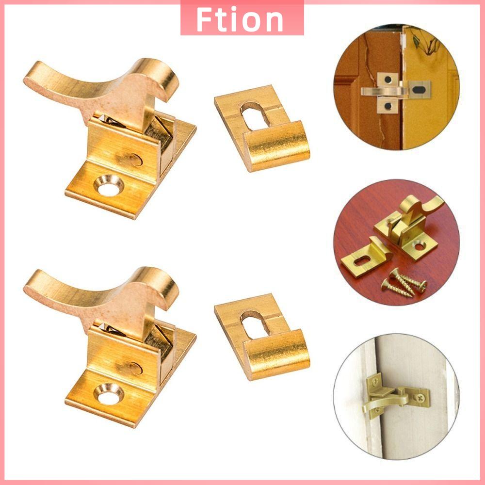 FTION Đồng thau Khóa chốt chim Tiếng ồn thấp Cải tạo nhà cửa Khóa khuỷu tay cửa Hoài cổ Móc cửa sổ Chốt cửa Tủ