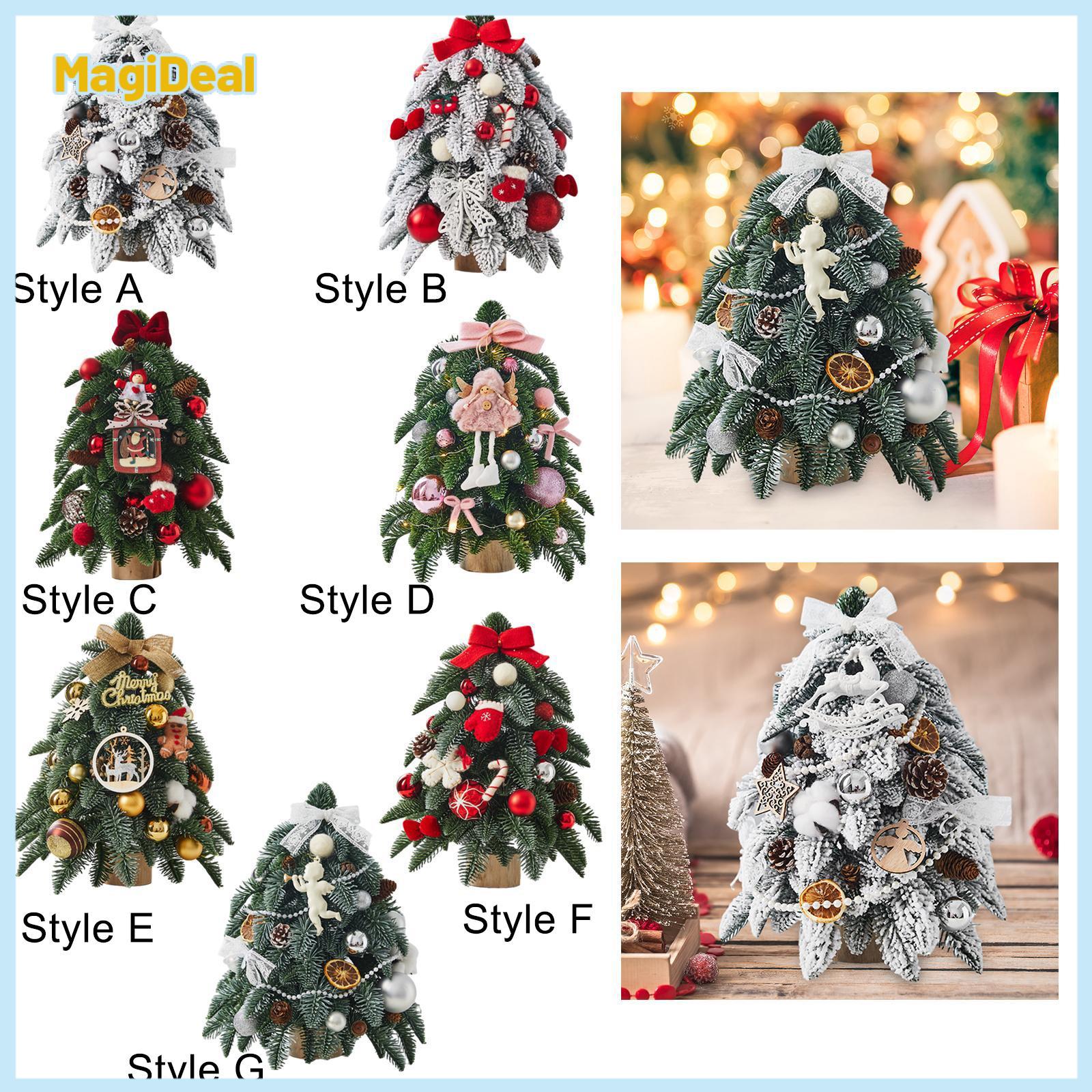 Christmas Tree Ornament Xmas Tree Figurine Collectible Xmas Gift Table Decor Party Landscape Small Christmas Tree Decoration ราคา 1,674 บาท*ส่งฟรี
