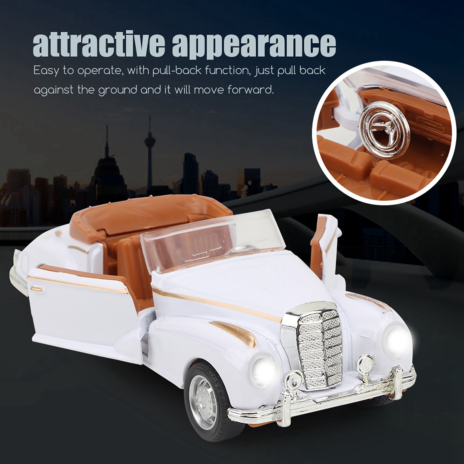 Xe Ô Tô Cổ Điển Đồ Chơi Hợp Kim Xe Cổ Điển Roadster Âm Thanh Và Ánh Sáng Đồ Chơi Mô Hình Xe Hợp Kim Xe Ô Tô Đồ Chơi Mô Phỏng Mini Cho Bé