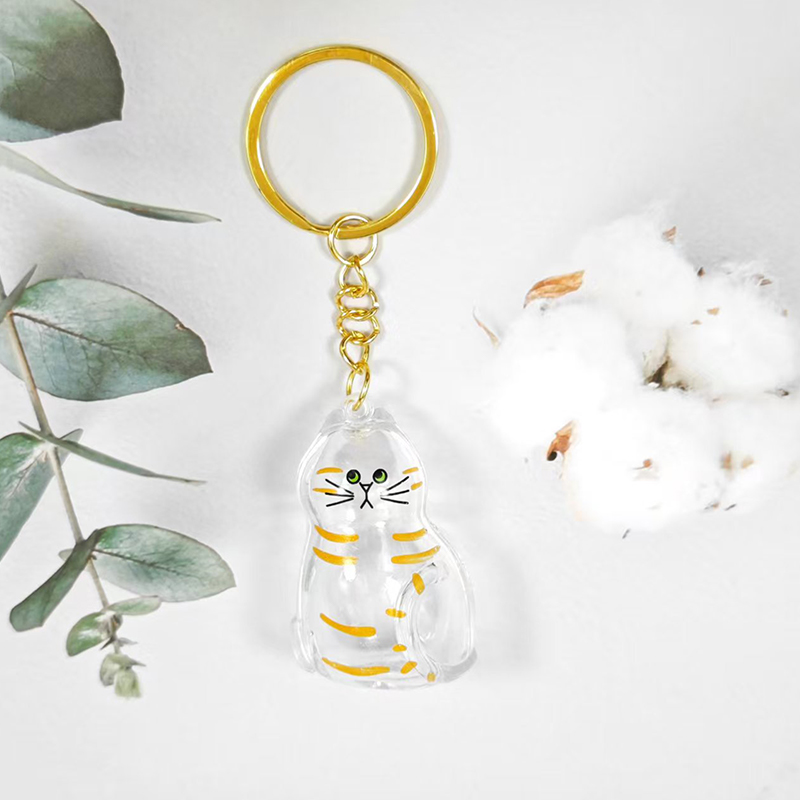 PICOK Dễ Thương Mèo Tóc Lưu Trữ Hộp Keychain Túi Mặt Dây Chuyền Quyến Rũ Pet Tóc Lưu Trữ Viên Nang Vòng Chìa Khóa Pet Quà Lưu Niệm Ba Lô Treo Trang Trí Nội Thất - 6