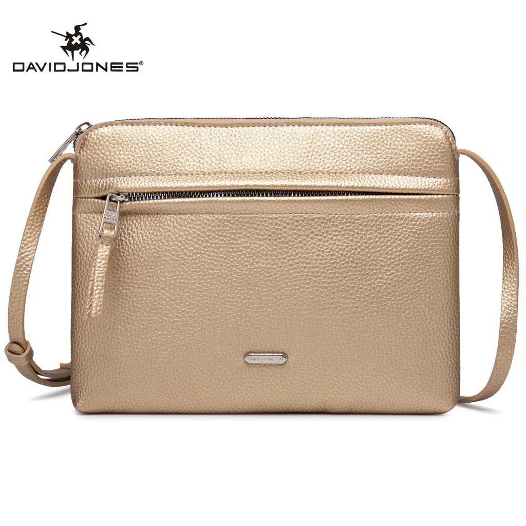 Túi đeo chéo DAVID JONES chất liệu da PU thời trang dành cho nữ