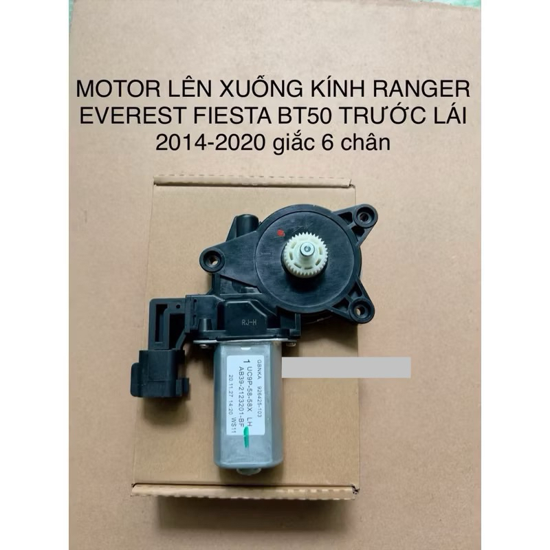 MOTOR LÊN XUỐNG KÍNH RANGER EVEREST FIESTA BT50 TRƯỚC LÁI 2014-2020 giắc 6 chân và 2 dây 7 răng